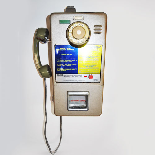 Telefono pubblico SIP da parete - Bar - Locali pubblici - Anni '70