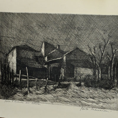 PAOLO MANARESI Case dell'appennino - Prova d'artista